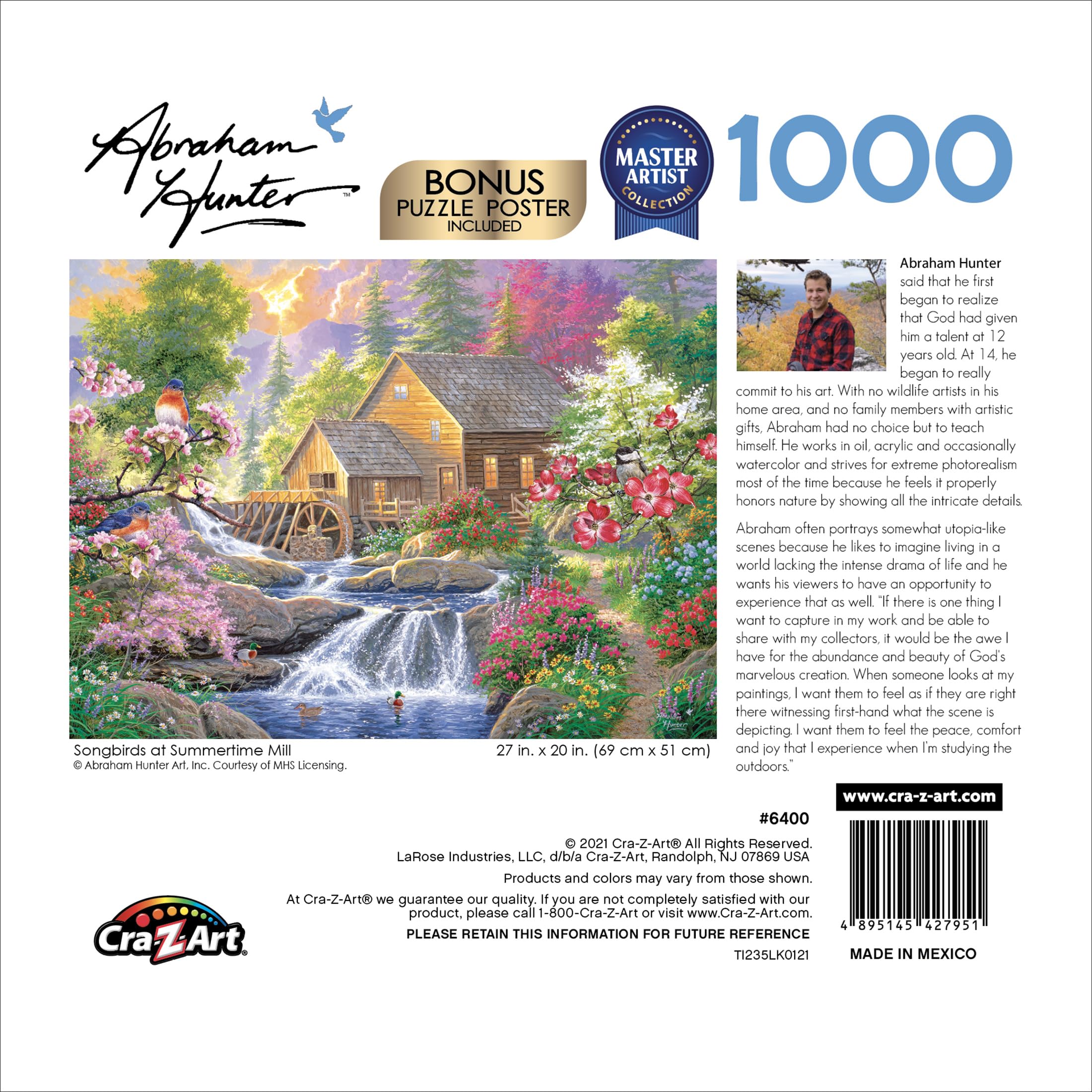 Amazon | Cra-Z-Art Puzzles アブラハムハンター 1000ピース